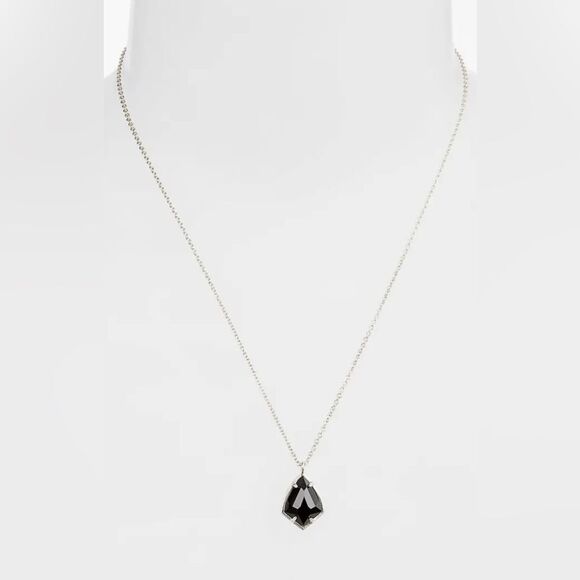Kendra Scott Carrine earrings + Cory necklace in black opaque.  NWT - Picture 7 of 8